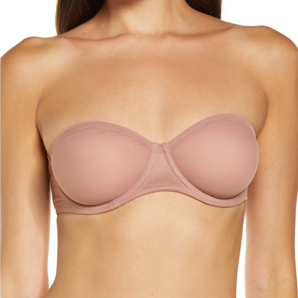 SKIMS Mesh Strapless Underwire Bra 32C (LIKE NEW)